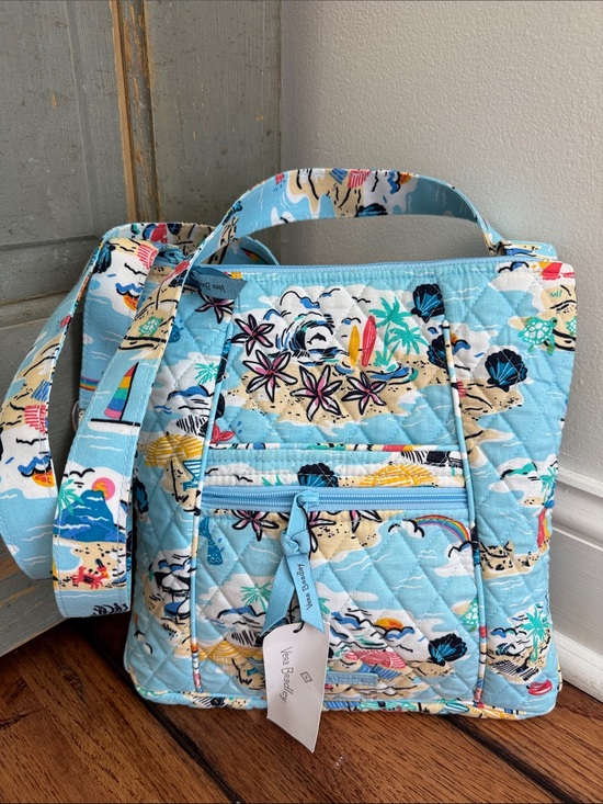 Handbags - NWT Vera Bradley XL Hipster Crossbody Shoulder Bag Purse Beach Treasures Quilted